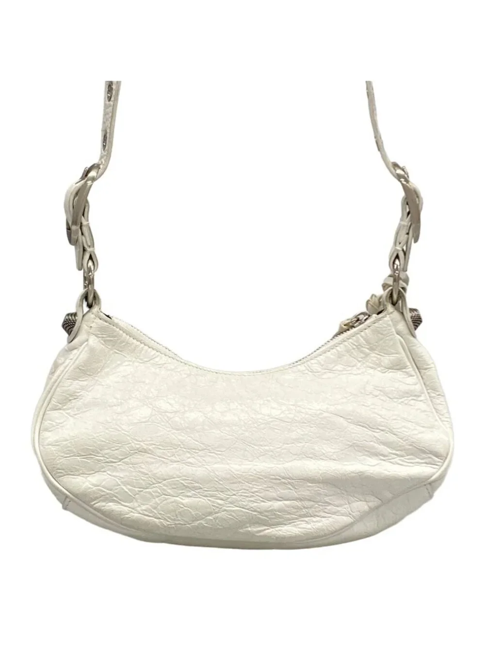 Balenciaga Shoulder Bag le Cagole XS White Leather - Picture 3 of 15